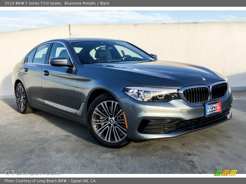 Bluestone Metallic / Black 2019 BMW 5 Series 530i Sedan