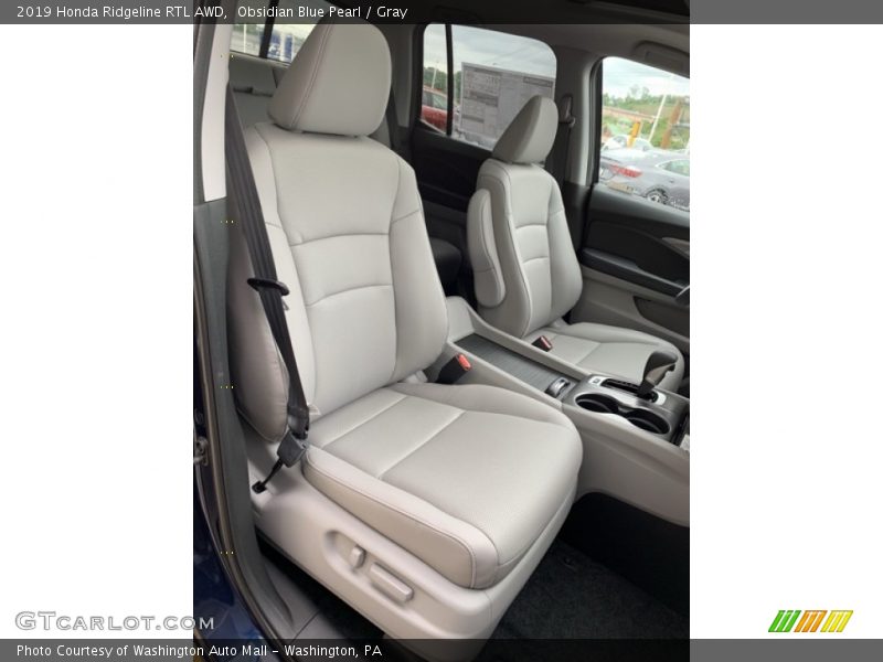 Obsidian Blue Pearl / Gray 2019 Honda Ridgeline RTL AWD