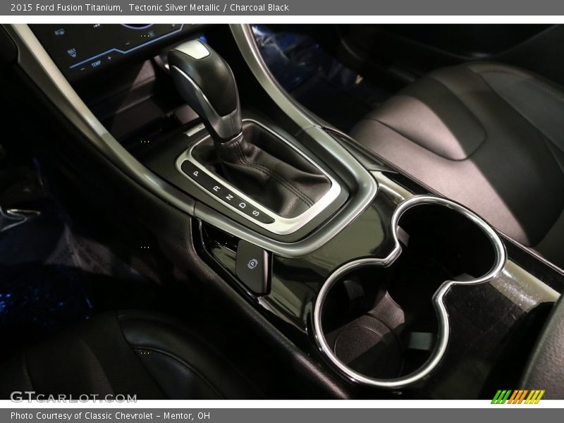 Tectonic Silver Metallic / Charcoal Black 2015 Ford Fusion Titanium