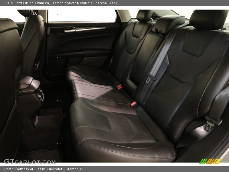 Tectonic Silver Metallic / Charcoal Black 2015 Ford Fusion Titanium