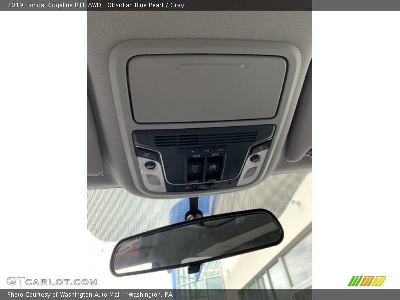 Obsidian Blue Pearl / Gray 2019 Honda Ridgeline RTL AWD