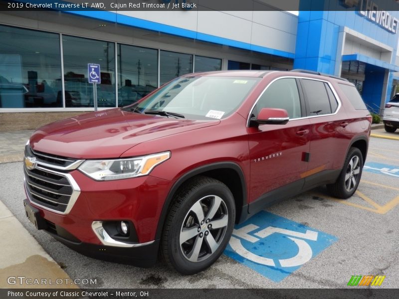 Cajun Red Tintcoat / Jet Black 2019 Chevrolet Traverse LT AWD