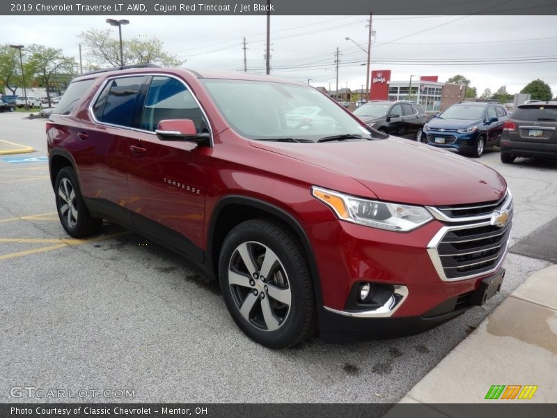 Cajun Red Tintcoat / Jet Black 2019 Chevrolet Traverse LT AWD