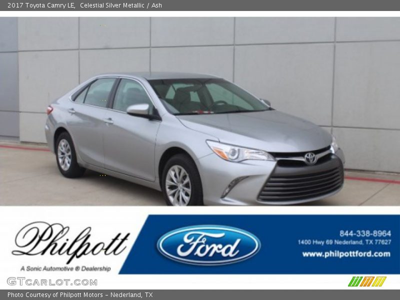 Celestial Silver Metallic / Ash 2017 Toyota Camry LE