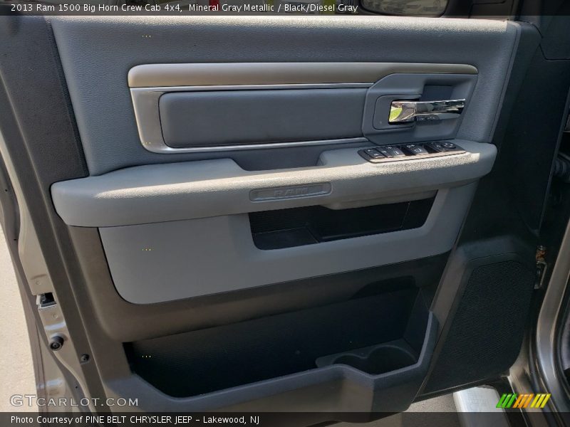 Mineral Gray Metallic / Black/Diesel Gray 2013 Ram 1500 Big Horn Crew Cab 4x4