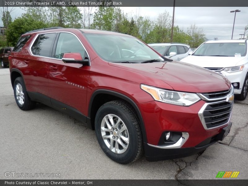 Cajun Red Tintcoat / Jet Black 2019 Chevrolet Traverse LT AWD