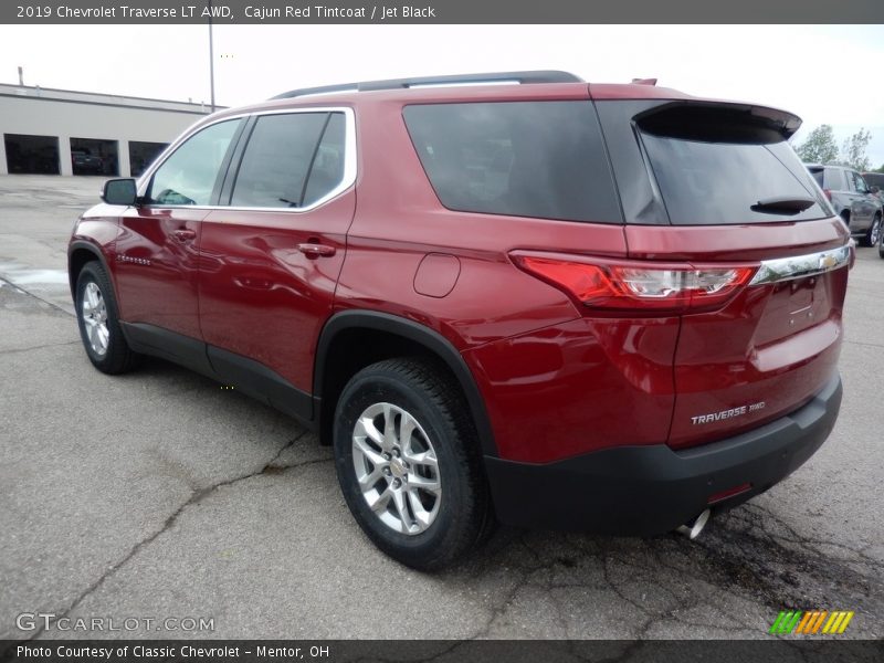 Cajun Red Tintcoat / Jet Black 2019 Chevrolet Traverse LT AWD