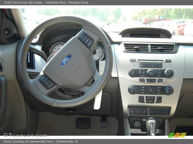 Vermillion Red / Medium Stone 2008 Ford Focus SES Sedan