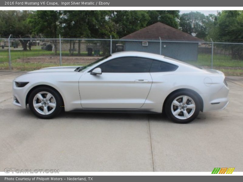 Ingot Silver Metallic / Ebony 2016 Ford Mustang V6 Coupe