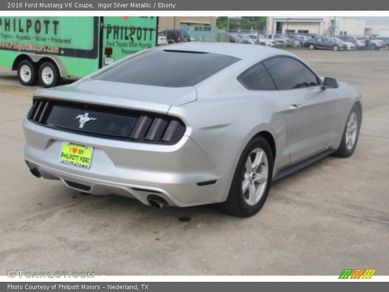 Ingot Silver Metallic / Ebony 2016 Ford Mustang V6 Coupe