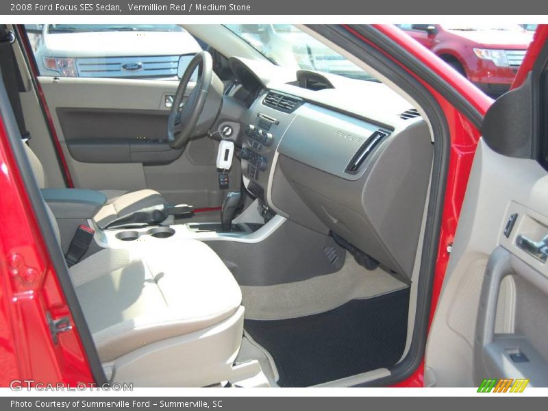 Vermillion Red / Medium Stone 2008 Ford Focus SES Sedan