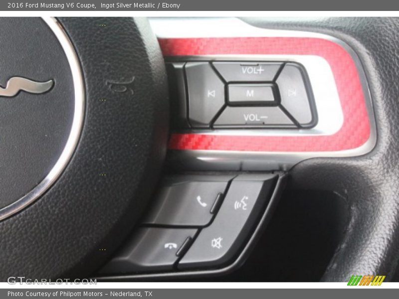 Ingot Silver Metallic / Ebony 2016 Ford Mustang V6 Coupe