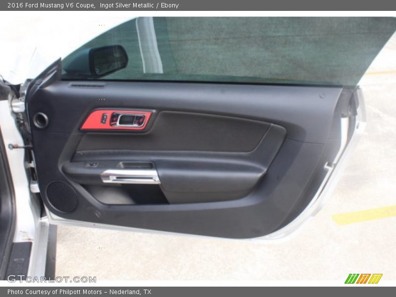 Ingot Silver Metallic / Ebony 2016 Ford Mustang V6 Coupe