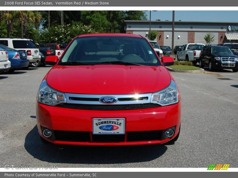 Vermillion Red / Medium Stone 2008 Ford Focus SES Sedan