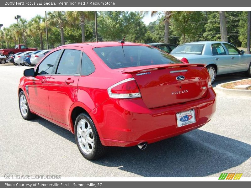 Vermillion Red / Medium Stone 2008 Ford Focus SES Sedan