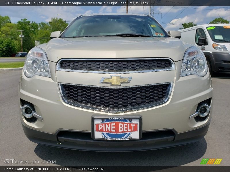 Champagne Silver Metallic / Light Titanium/Jet Black 2013 Chevrolet Equinox LT AWD