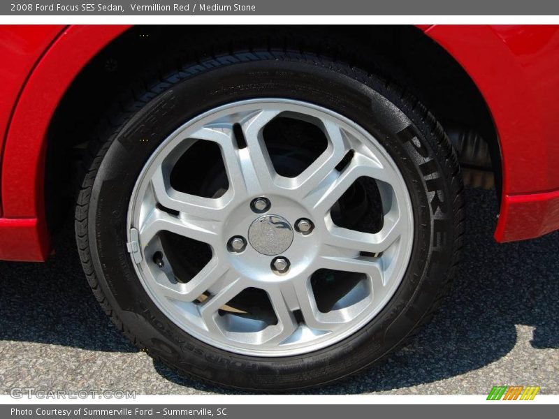 Vermillion Red / Medium Stone 2008 Ford Focus SES Sedan