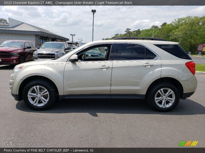 Champagne Silver Metallic / Light Titanium/Jet Black 2013 Chevrolet Equinox LT AWD