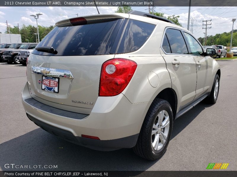 Champagne Silver Metallic / Light Titanium/Jet Black 2013 Chevrolet Equinox LT AWD