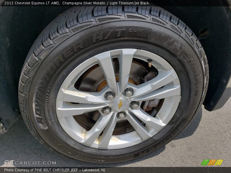 Champagne Silver Metallic / Light Titanium/Jet Black 2013 Chevrolet Equinox LT AWD