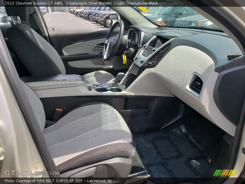 Champagne Silver Metallic / Light Titanium/Jet Black 2013 Chevrolet Equinox LT AWD