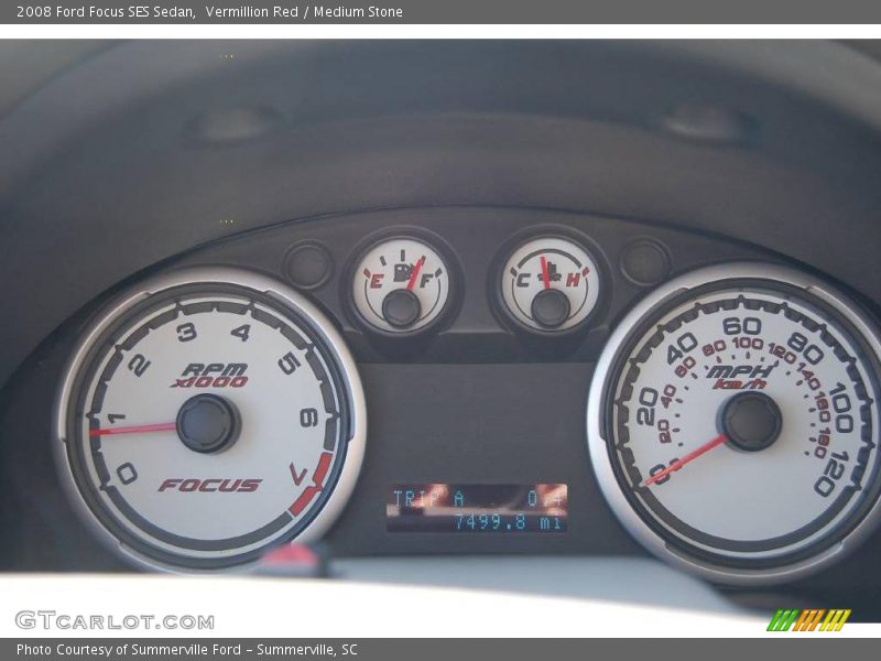 Vermillion Red / Medium Stone 2008 Ford Focus SES Sedan