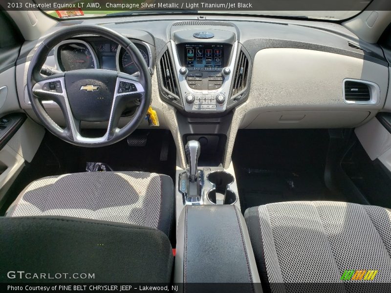 Champagne Silver Metallic / Light Titanium/Jet Black 2013 Chevrolet Equinox LT AWD