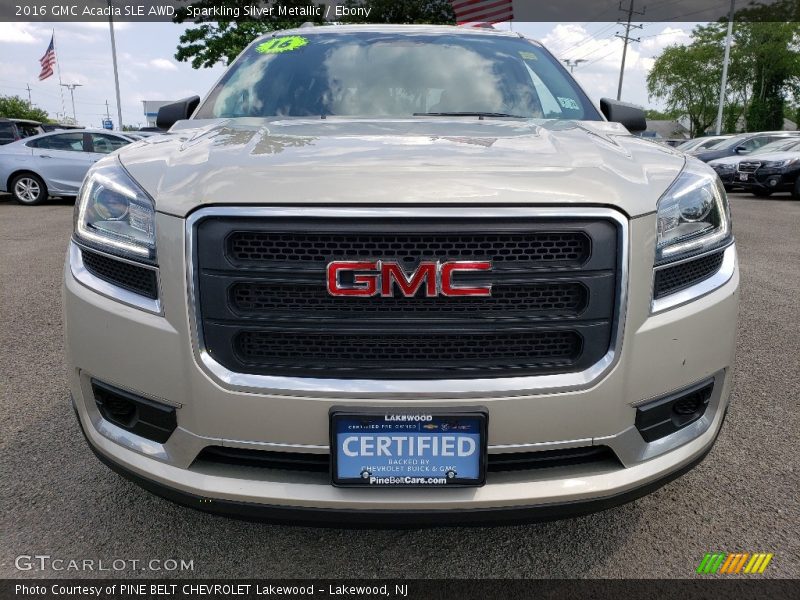 Sparkling Silver Metallic / Ebony 2016 GMC Acadia SLE AWD