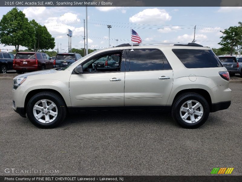 Sparkling Silver Metallic / Ebony 2016 GMC Acadia SLE AWD