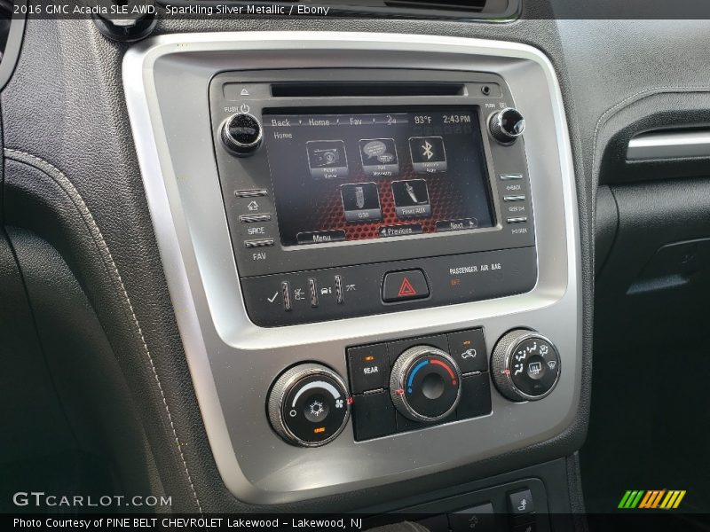 Sparkling Silver Metallic / Ebony 2016 GMC Acadia SLE AWD