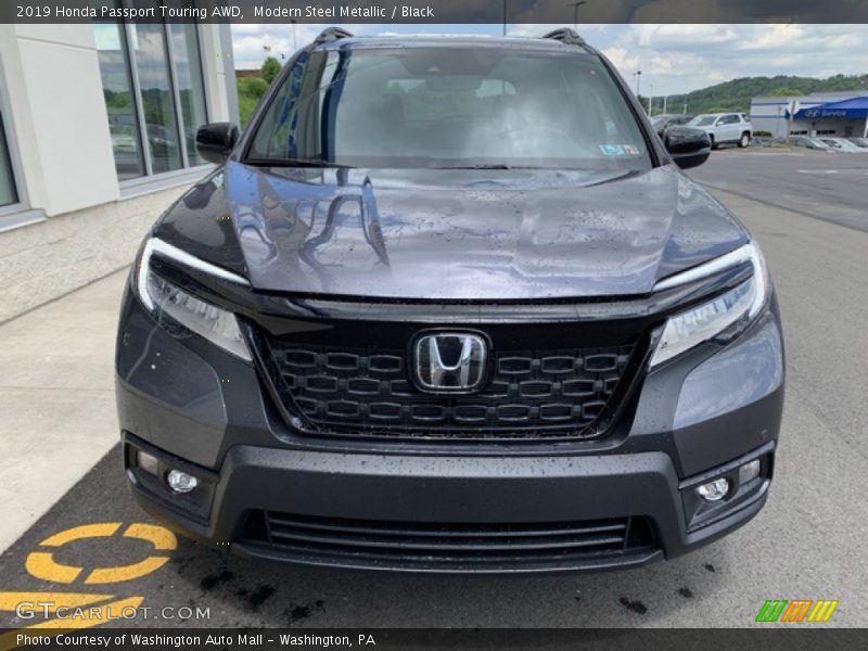 Modern Steel Metallic / Black 2019 Honda Passport Touring AWD
