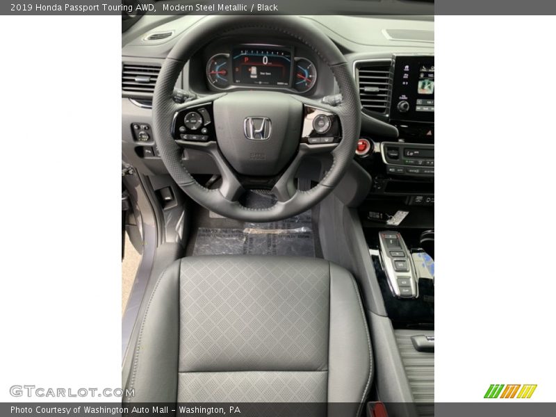 Modern Steel Metallic / Black 2019 Honda Passport Touring AWD