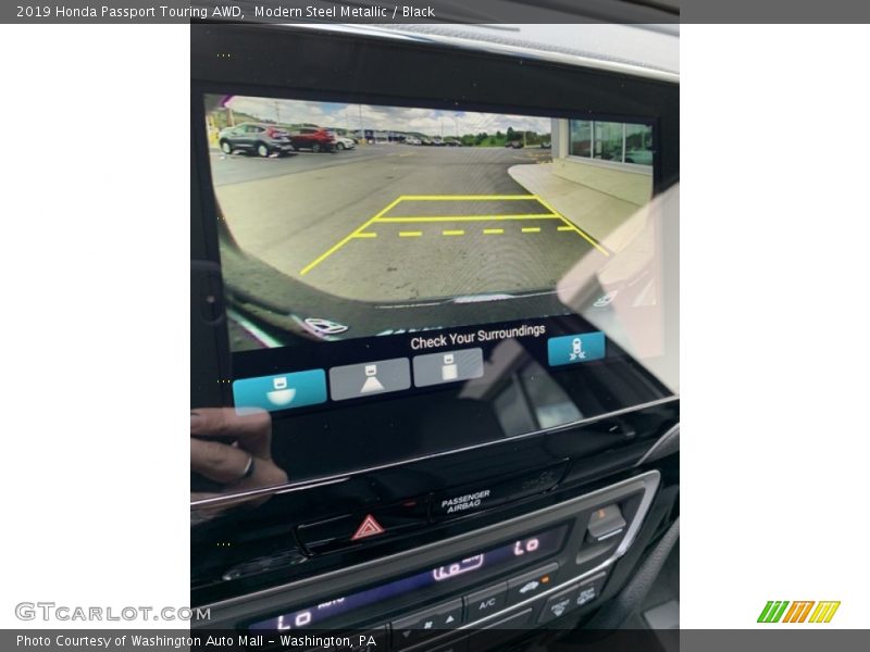 Modern Steel Metallic / Black 2019 Honda Passport Touring AWD