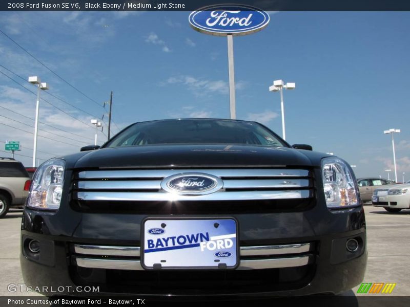 Black Ebony / Medium Light Stone 2008 Ford Fusion SE V6