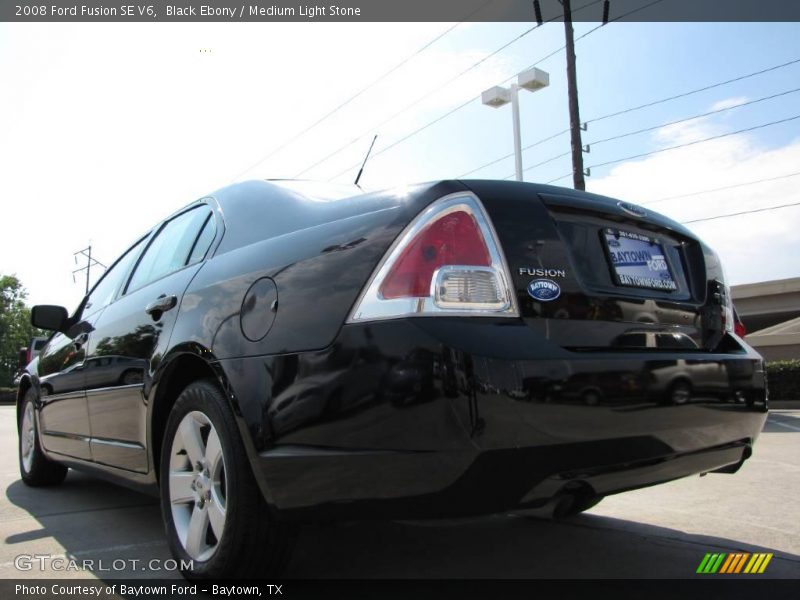 Black Ebony / Medium Light Stone 2008 Ford Fusion SE V6