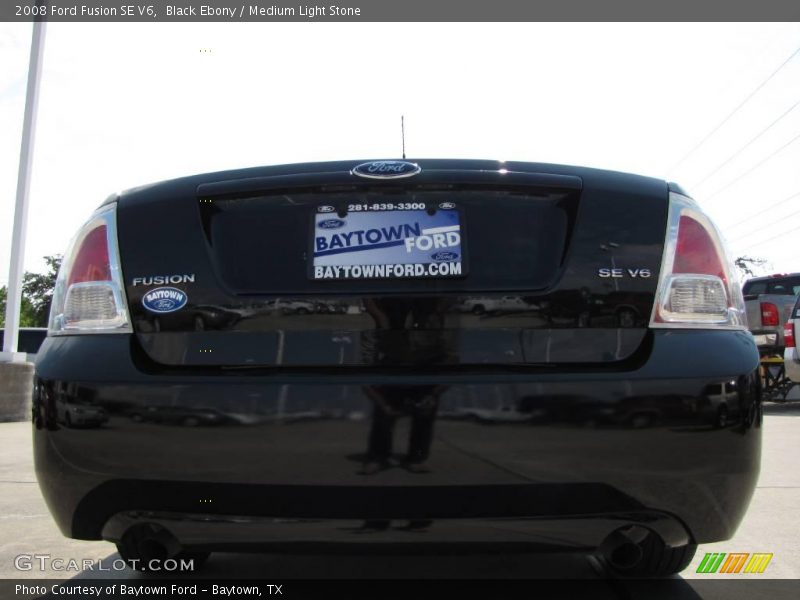Black Ebony / Medium Light Stone 2008 Ford Fusion SE V6