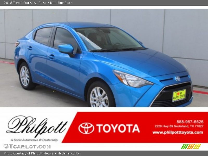Pulse / Mid-Blue Black 2018 Toyota Yaris iA