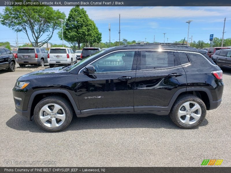 Diamond Black Crystal Pearl / Black 2019 Jeep Compass Latitude 4x4