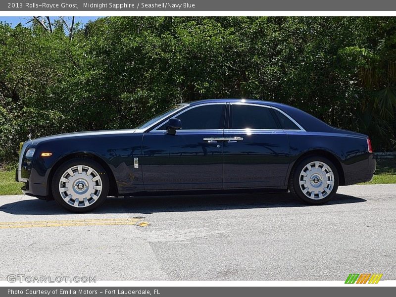 Midnight Sapphire / Seashell/Navy Blue 2013 Rolls-Royce Ghost