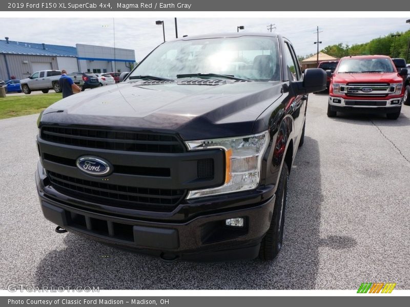 Magma Red / Earth Gray 2019 Ford F150 XL SuperCab 4x4