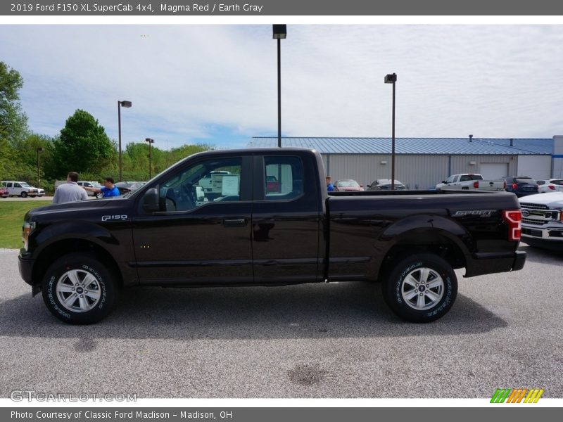 Magma Red / Earth Gray 2019 Ford F150 XL SuperCab 4x4