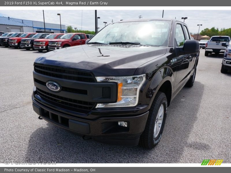 Magma Red / Earth Gray 2019 Ford F150 XL SuperCab 4x4