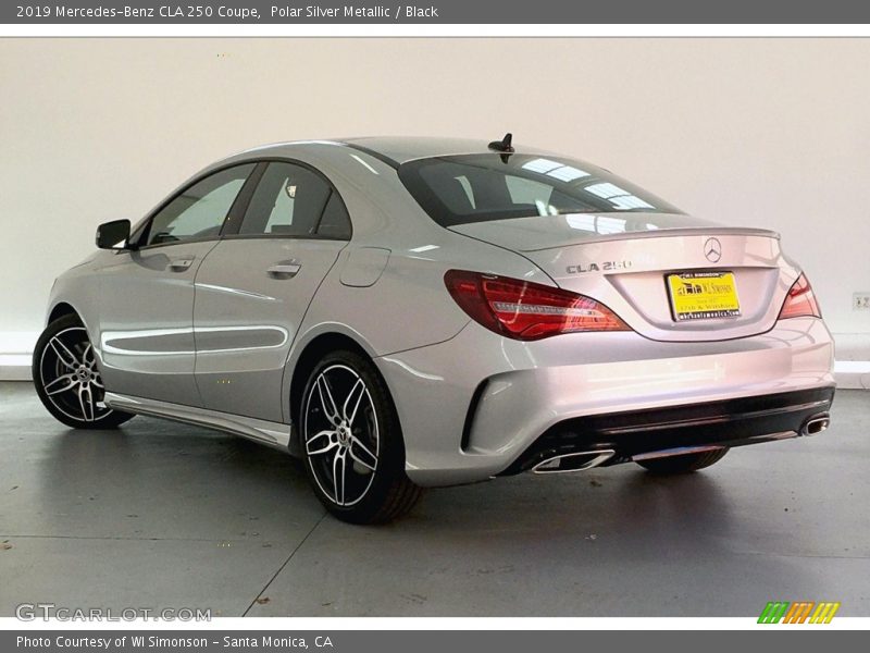 Polar Silver Metallic / Black 2019 Mercedes-Benz CLA 250 Coupe