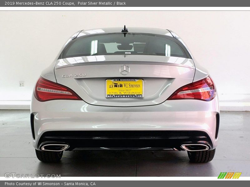 Polar Silver Metallic / Black 2019 Mercedes-Benz CLA 250 Coupe