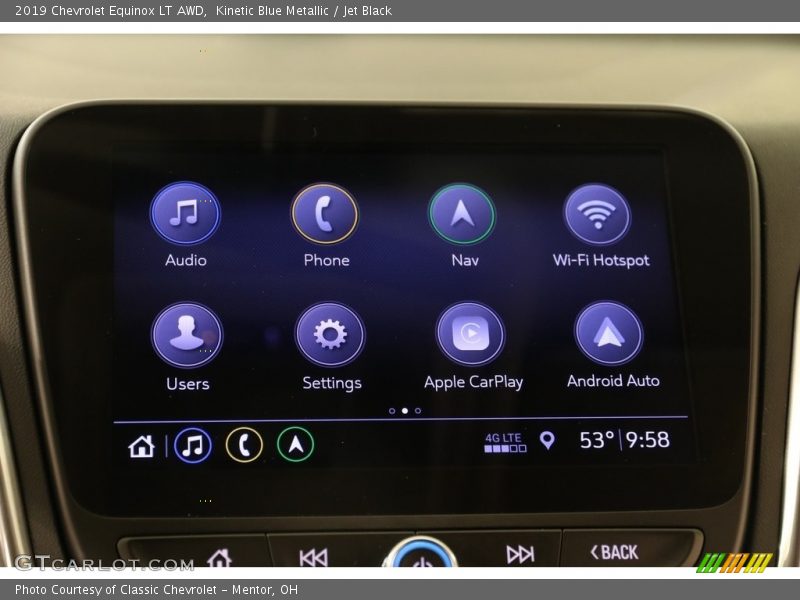 Kinetic Blue Metallic / Jet Black 2019 Chevrolet Equinox LT AWD