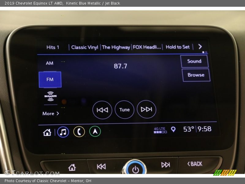 Kinetic Blue Metallic / Jet Black 2019 Chevrolet Equinox LT AWD