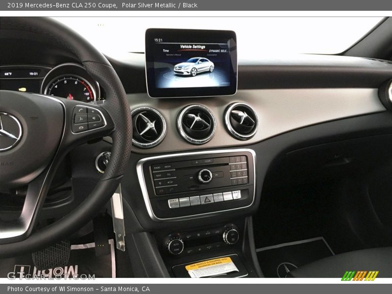Polar Silver Metallic / Black 2019 Mercedes-Benz CLA 250 Coupe