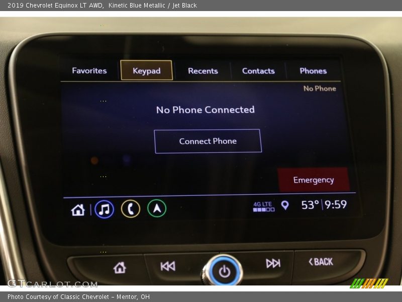 Kinetic Blue Metallic / Jet Black 2019 Chevrolet Equinox LT AWD