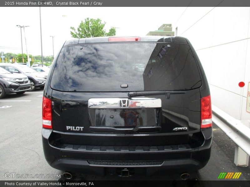 Crystal Black Pearl / Gray 2015 Honda Pilot EX 4WD