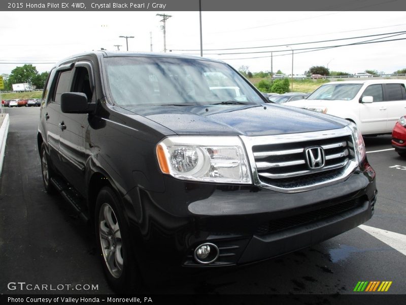 Crystal Black Pearl / Gray 2015 Honda Pilot EX 4WD